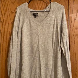 Grey v neck sweater